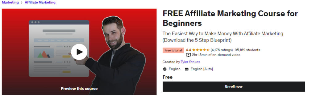 Affiliate Marketing for Beginners - Udemy