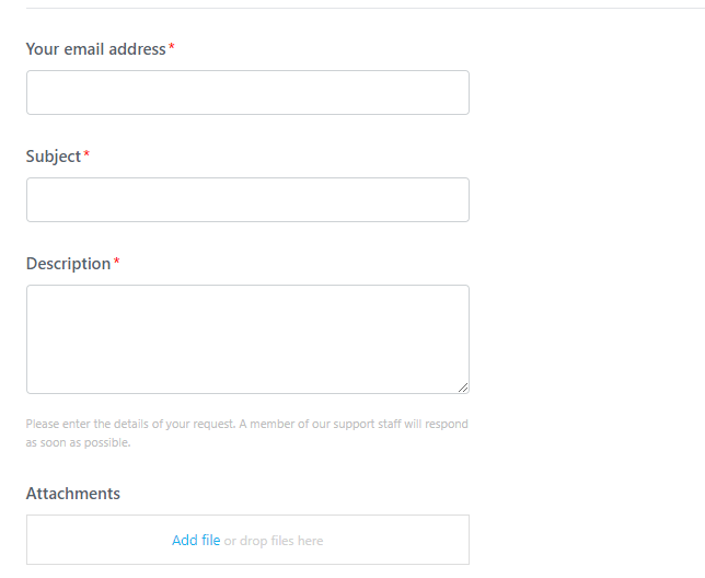 Strikingly also offers email support