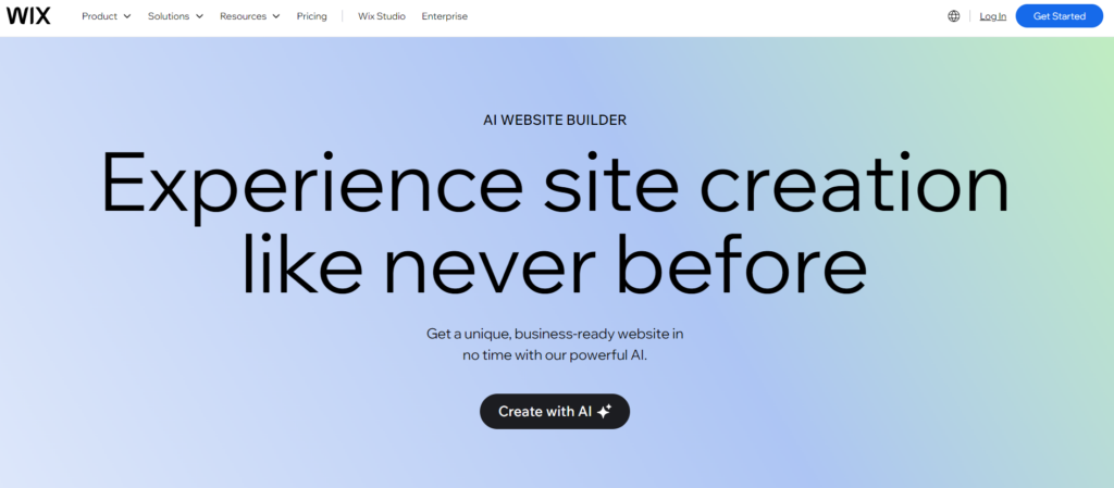 Wix – Most Customizable AI Website Builder