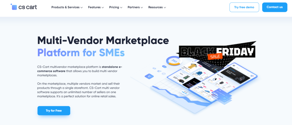 CS-Cart Multi-Vendor is another robust self-hosted platform that comes loaded with features to help you launch a successful online marketplace.