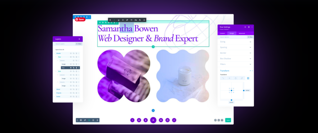 Divi page builder