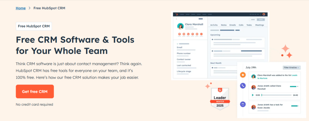 HubSpot is one of the most popular CRMs for Shopify because users can create customized workflows based on how customers interact with your Shopify store. 