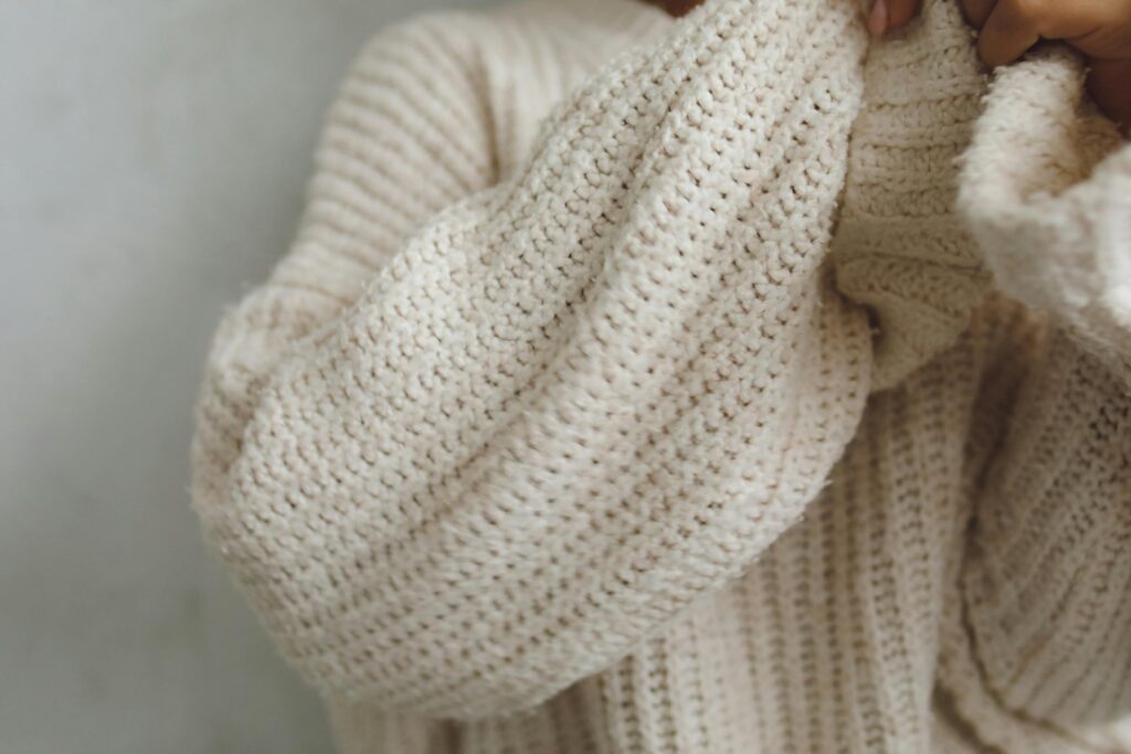 an image of a woman wearing a handmade clothe