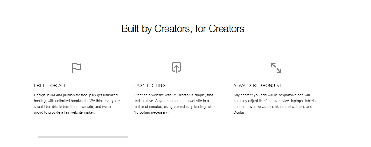 Create I'm AI Website Builder | IM Creator: Create a Stunning Website Completely Free