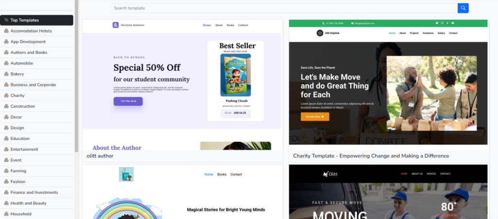 How To Use Olitt: Ultimate Step By Step Guide 3 Select A Template
