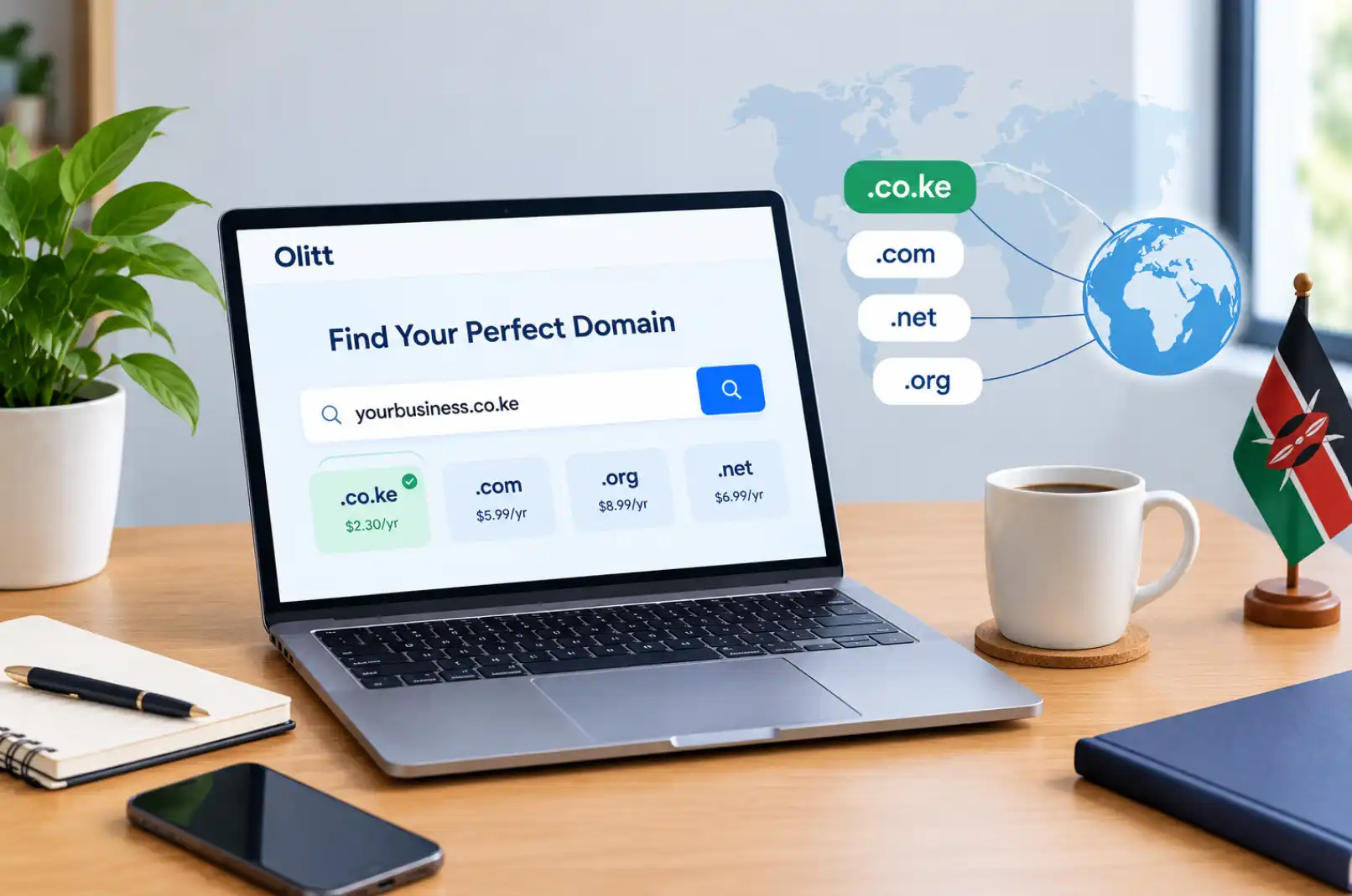 5 best domain registrars in Kenya