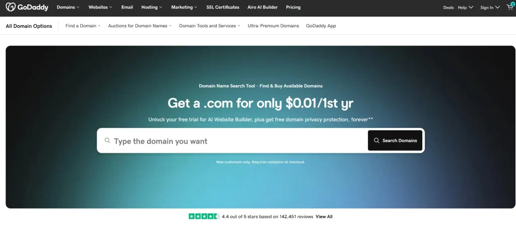 Godaddy Domains
